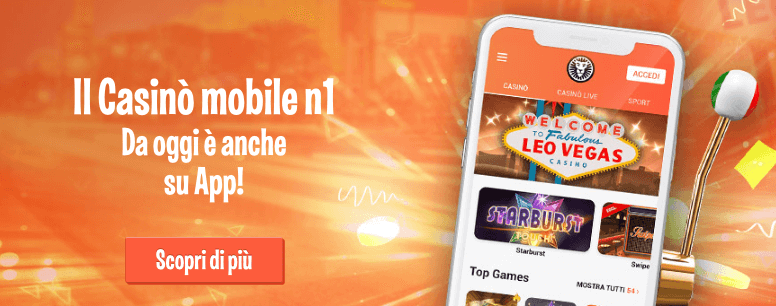 leovegas codice promozionale casinò app mobile