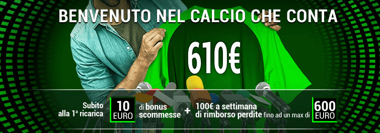 codice promozionale lottomatica bonus benvenuto scommesse