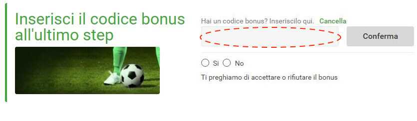 codice bonus unibet registrazione