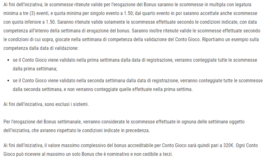 better lottomatica bonus t&c