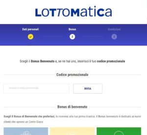 codice promozionale lottomatica